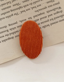 Fashion Orange Striped Oval Edge Clip