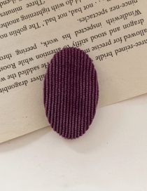Fashion Purple Striped Oval Edge Clip