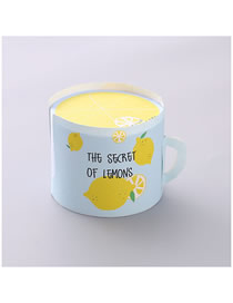 Fashion Yellow Lemon Letter Cup Sticky Notepad