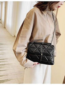 Fashion Black Tassel Diamond Chain Cross-body Shoulder Bag