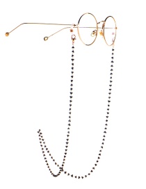 Fashion Black Triangle Crystal Chain Non-slip Glasses Chain