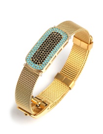 Fashion Blue Geometry Alloy Diamond Bracelet