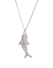 Fashion Silver Small Fish Necklace