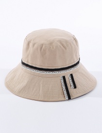Fashion Beige Patch Letters Fisherman Hat