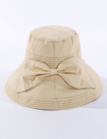 Fashion Beige Fisherman Hat With Big Eaves Running Bow