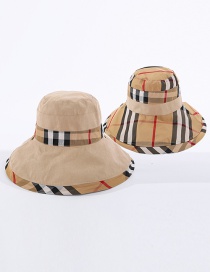 Fashion Beige Babag Color-blocking Fisherman Hat