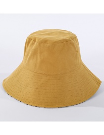 Fashion Yellow Big Eaves Line Foldable Fisherman Hat