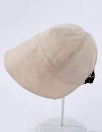 Fashion Beige Cotton Adjustable Fisherman Hat