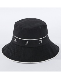 Fashion Black Lettering Fisherman Hat