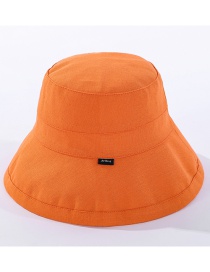 Fashion Orange Cloth Label Foldable Fisherman Hat