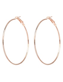 Fashion Pink Circle Polygonal Geometric Earrings