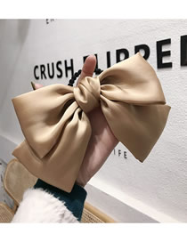 Fashion Champagne Oversized Bow High Elastic Seamless Hair Rope