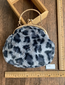 Fashion Gray Plush Handbag