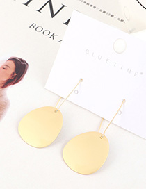 Fashion Dumb Gold Gold-plated Geometric Earrings