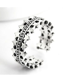 Fashion Silver Pentagram Openwork Ring