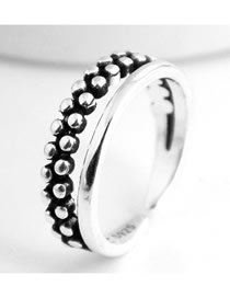 Fashion Silver Geometric Openwork Ring