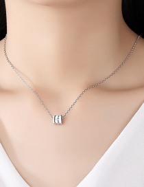 Fashion Platinum Cubic Zirconia Necklace