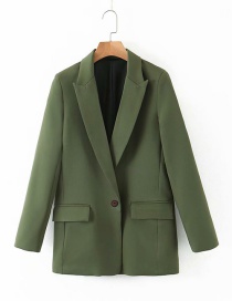 Fashion Green One Button Small Suit