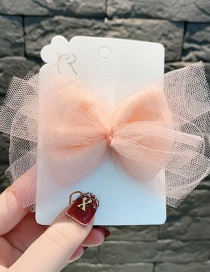 Fashion Snow Bud Color Striped Lace Bow Child Hair Clip
