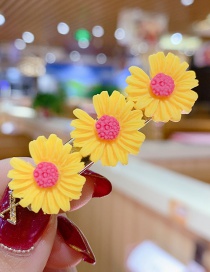 Fashion Yellow Series Small Daisy Hit Color Flower Hairpin