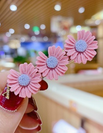 Fashion Pink Series Small Daisy Hit Color Flower Hairpin