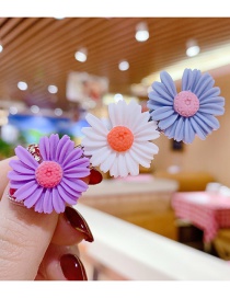 Fashion Color Series B Resin Small Daisy Flower Hit Color Child Hair Clip