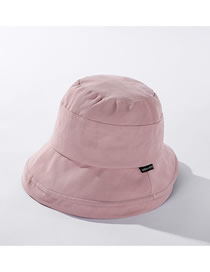 Fashion Pink English Small Logo Stitching Fisherman Hat