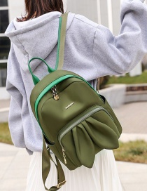 Fashion Green Rabbit Ears Logo Contrast Backpack