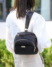 Fashion Black Waterproof Nylon Cloth Rhombus Diagonal Shoulder Bag