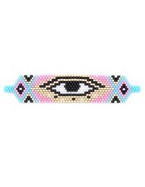 Fashion Pink Bead Braided Eye Accessories