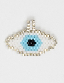 Fashion White Bead Braided Eye Accessories