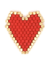 Fashion Red Bead Woven Love Accessories
