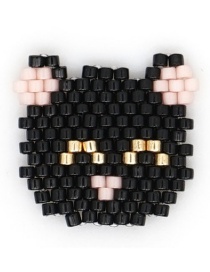 Fashion Black Cat Bead Braided Beaded Accessories