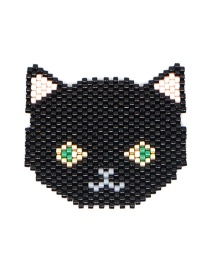 Fashion Black Cat Bead Braided Beaded Accessories