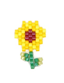 Fashion Yellow Flowers Bead Woven Fruit Plant Flower Series Accessories