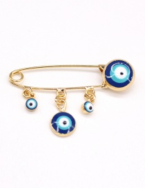 Fashion Blue Broken Shell Contrast Rice Bead Anklet