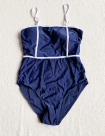 Fashion Navy Striped One-piece Swimsuit