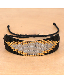 Fashion Black Drop-shaped Resin Small Fringe Pull Fine Bracelet