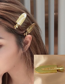 Fashion Golden Non-marking Metal Smooth Cutout Duckbill Clip