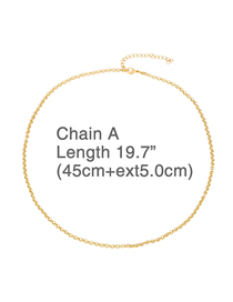 Fashion Chain (45 + 5) Alloy Hollow Chain Necklace