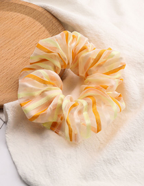 Fashion Orange Colorful Pinstriped Cloth Bowel Hair Rope