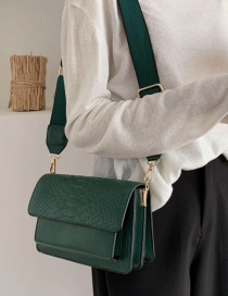 Fashion Green Wide Simple Hand Shoulder Crossbody Bag