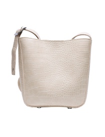 Fashion Off-white Crocodile Shoulder Crossbody Bag