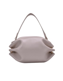 Fashion Creamy-white Pleated Chain Shoulder Bag Crossbody Bag