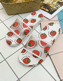 Fashion Strawberry With White Fruit Fruit Sandals