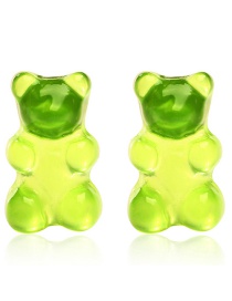 Fashion Fruit Green Jelly Bear Earrings