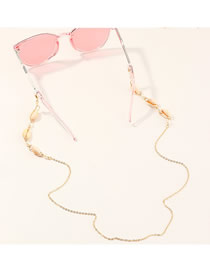 Fashion Golden Handmade Accessories Imitation Pearl Natural Shell Glasses Chain