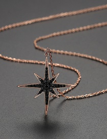 Fashion Black Copper Zircon Necklaces Necklace