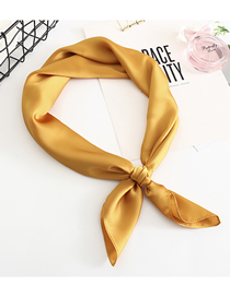 Fashion Ginger Multifunctional Use Of Silk Scarf And Shawl