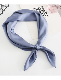Fashion Blue Multifunctional Use Of Silk Scarf And Shawl